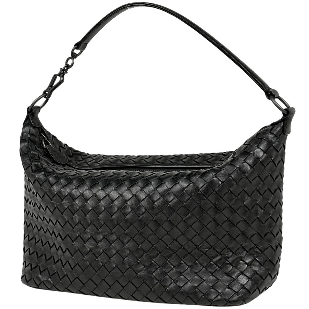 Bottega Veneta Intrecciato 2way Shoulder Bag Leather Black